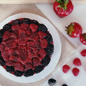Mixed Berry Upside Down Cake